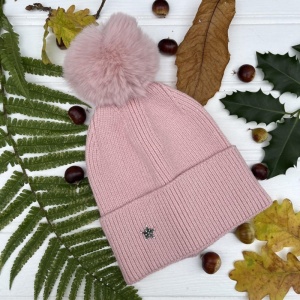 Pom Pom Hat - Pink